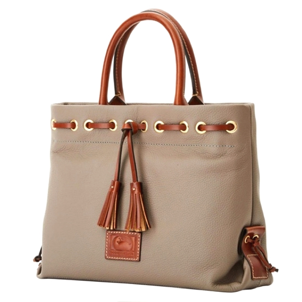 Dooney & Bourke Wakefield Tassel Tote Pebbled Leather Crossbody Bag